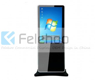 43Inch Interactive touchscreen kiosk All In One PC floor standing