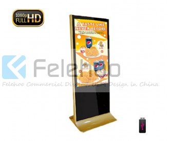 indoor stand advertising display 46inch screen