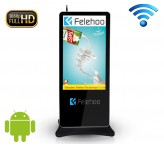 55 inch free standing lcd advertising display with wifi connection