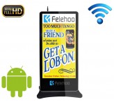 75 inch wifi network Android floor standing lcd advertising player