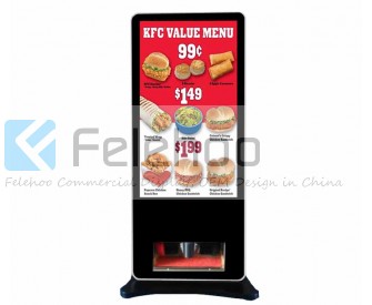 55 inch LCD Video Screen Shoe Polishing Advertising Machine