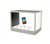 55 inch Transparent screen show case LCD Advertising Player
