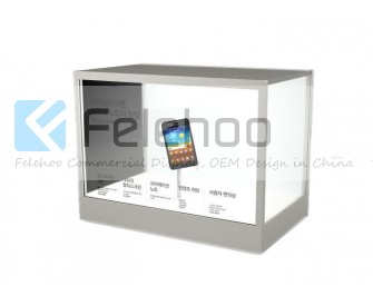 55 inch Transparent screen show case LCD Advertising Player