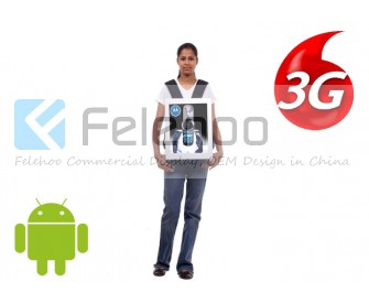 19 inch backpack lcd ad player-Android OS with 3G/4G network