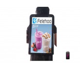 22 inch Backpack mobile walking sign with lcd tv video screen