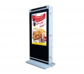 75 inch semi outdoor lcd digital signage totem weatherproof screens