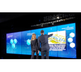 Interactive video wall-Multi touch 1x6 of 75 lcd video wall 32points