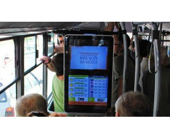 32 inch bus coach digital advertising TV support 3G/4G