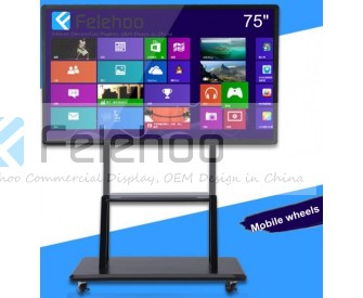 75inch Interactive Touch Display 4K Large Touch Screens whiteboard