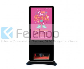 42 inch lcd advertising display shoe polishing machine for hotel