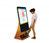 42 inch shoe polishing machine with lcd tv video screen
