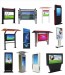 Customize designed large format lcd outdoor totem smart boards manufacturer