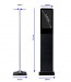 Free standing lcd advertising display totem with brochure holder