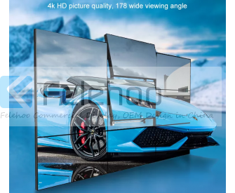 65inch UHD 4K 3.5mm narrow bezel video wall monitor