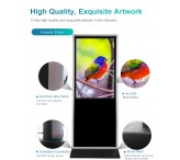 55 inch Free-standing Slim Digital Advertising Display Totem