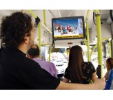 32 inch bus advertising screen video signage electronic display board