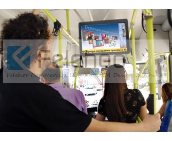 32 inch bus advertising screen video signage electronic display board