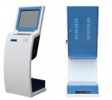 19inch information kiosk with solid keyboard and printer
