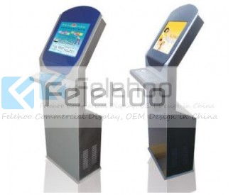 19inch multimedia kiosk lcd screen with solid metal keyboard