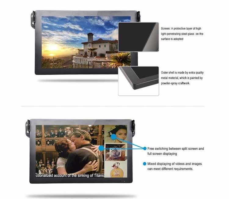 Bus car van taxi ad player digital advertising display screens
