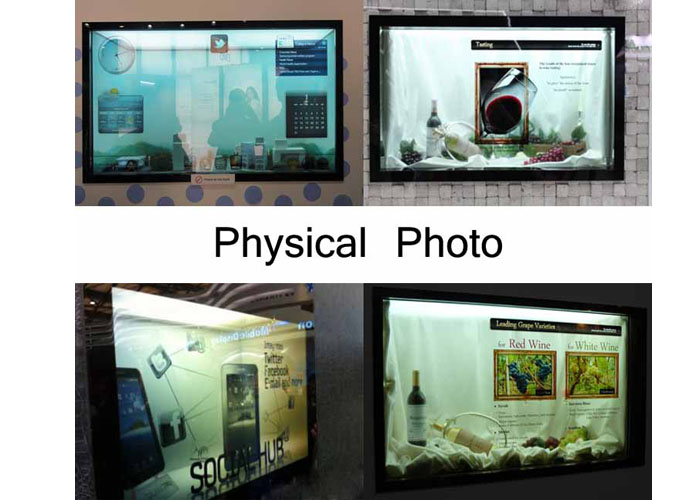 Transparent show case,LCD Advertising Display for retail stores