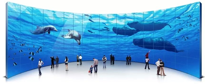 Felehoo Interactive video wall touch display solution is widely used for virtual aquarium