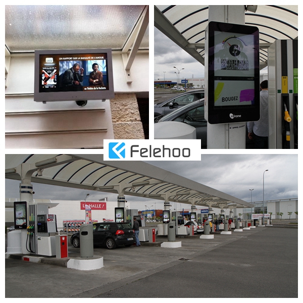 Felehoo semi outdoor digital signage,sunlight readable lcd display supplier