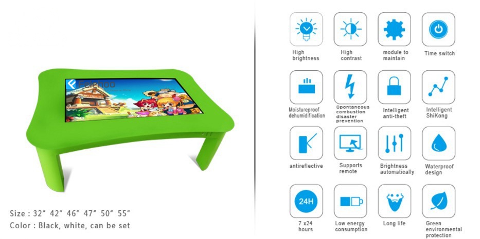 multi touch table for school kid interactive table for children