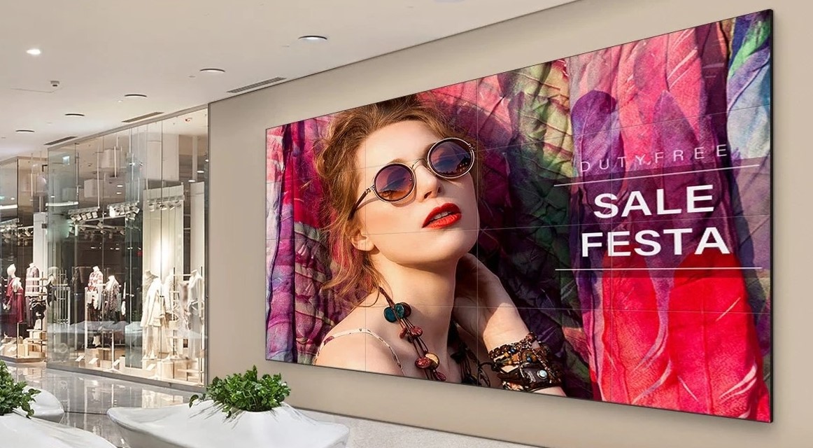 Buy true zero bezel technology seamless video wall displays for shopping mall 