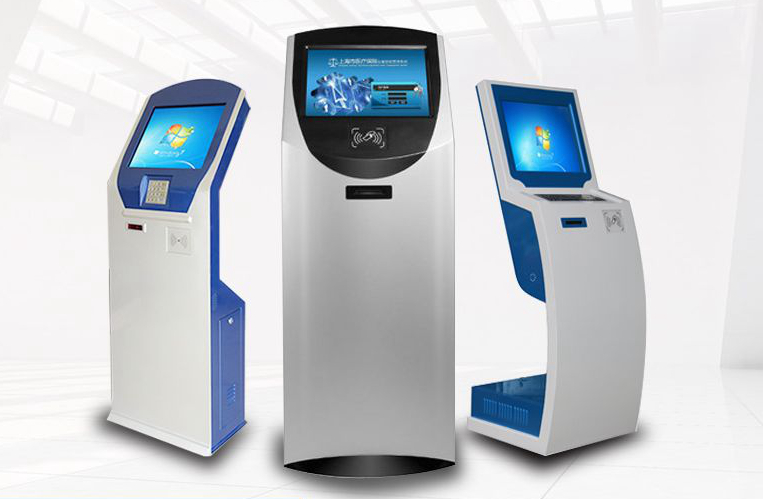 19inch information kiosk with solid enclosure and custom designed style